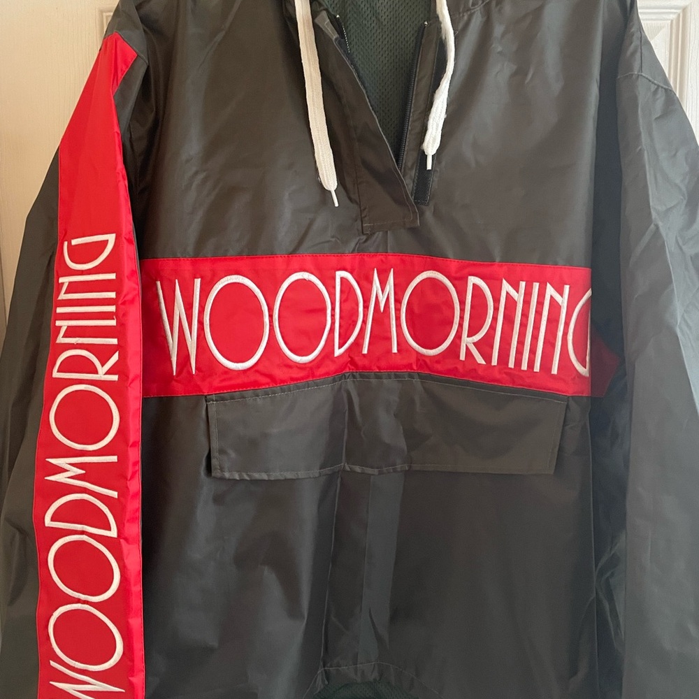 WoodMorning Black and Red Men's Jacket
